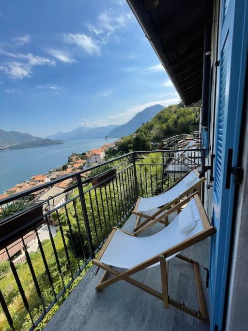 Il Noce Lake View Apartment Lezzeno Bagian luar foto