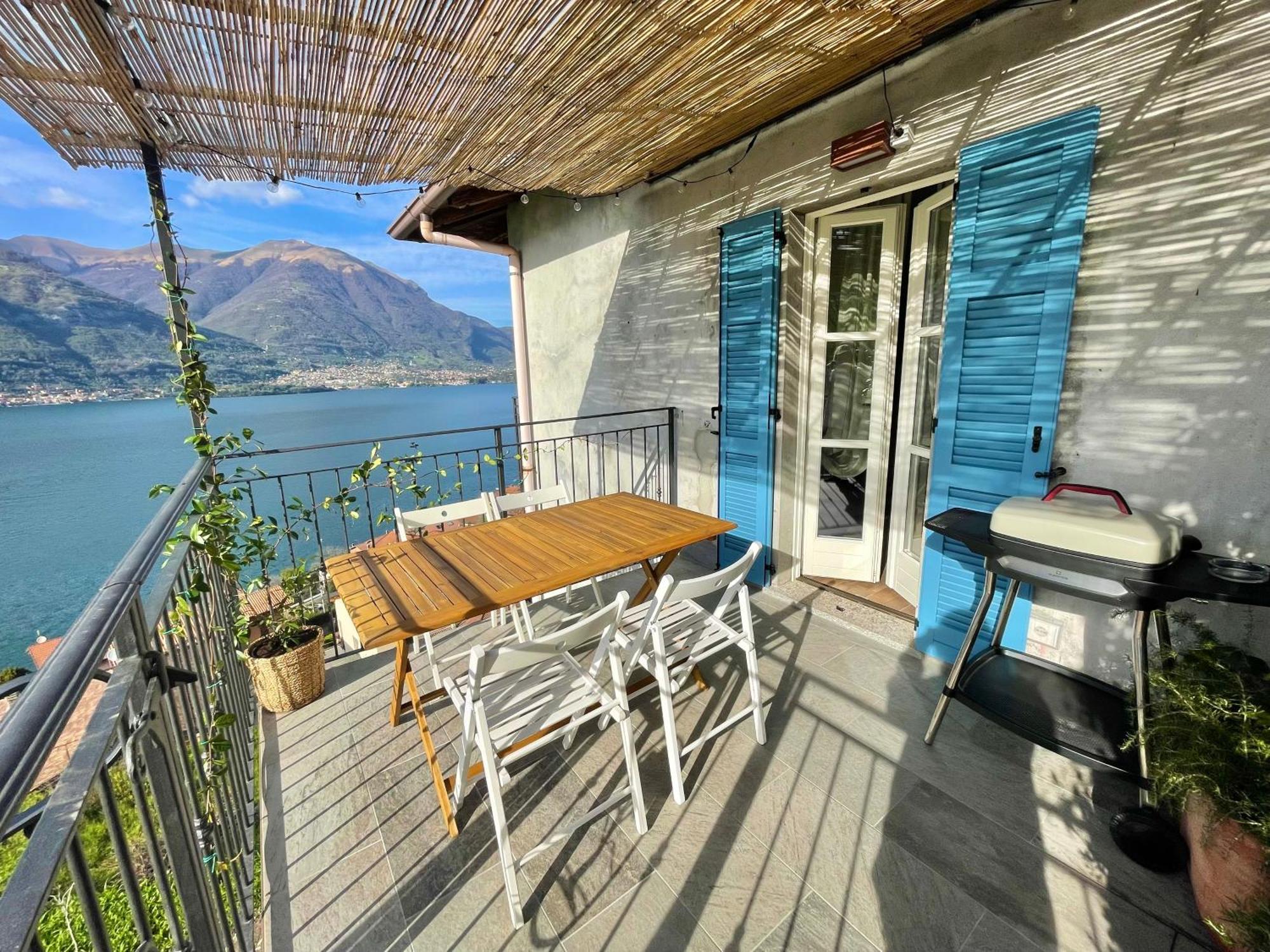 Il Noce Lake View Apartment Lezzeno Bagian luar foto